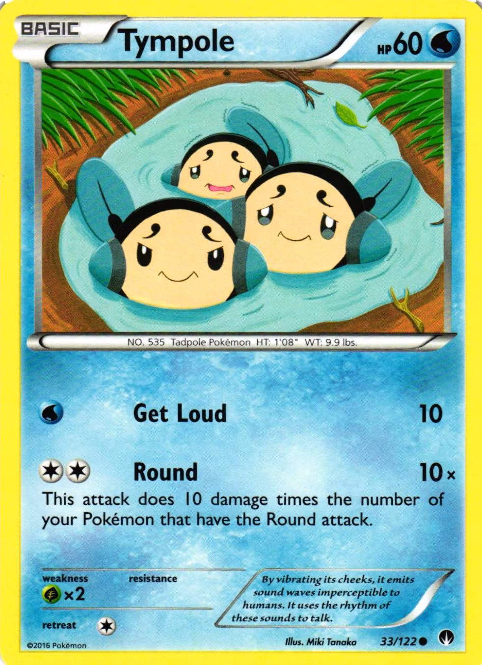 Tympole Common 33/122 Break Point Pokemon