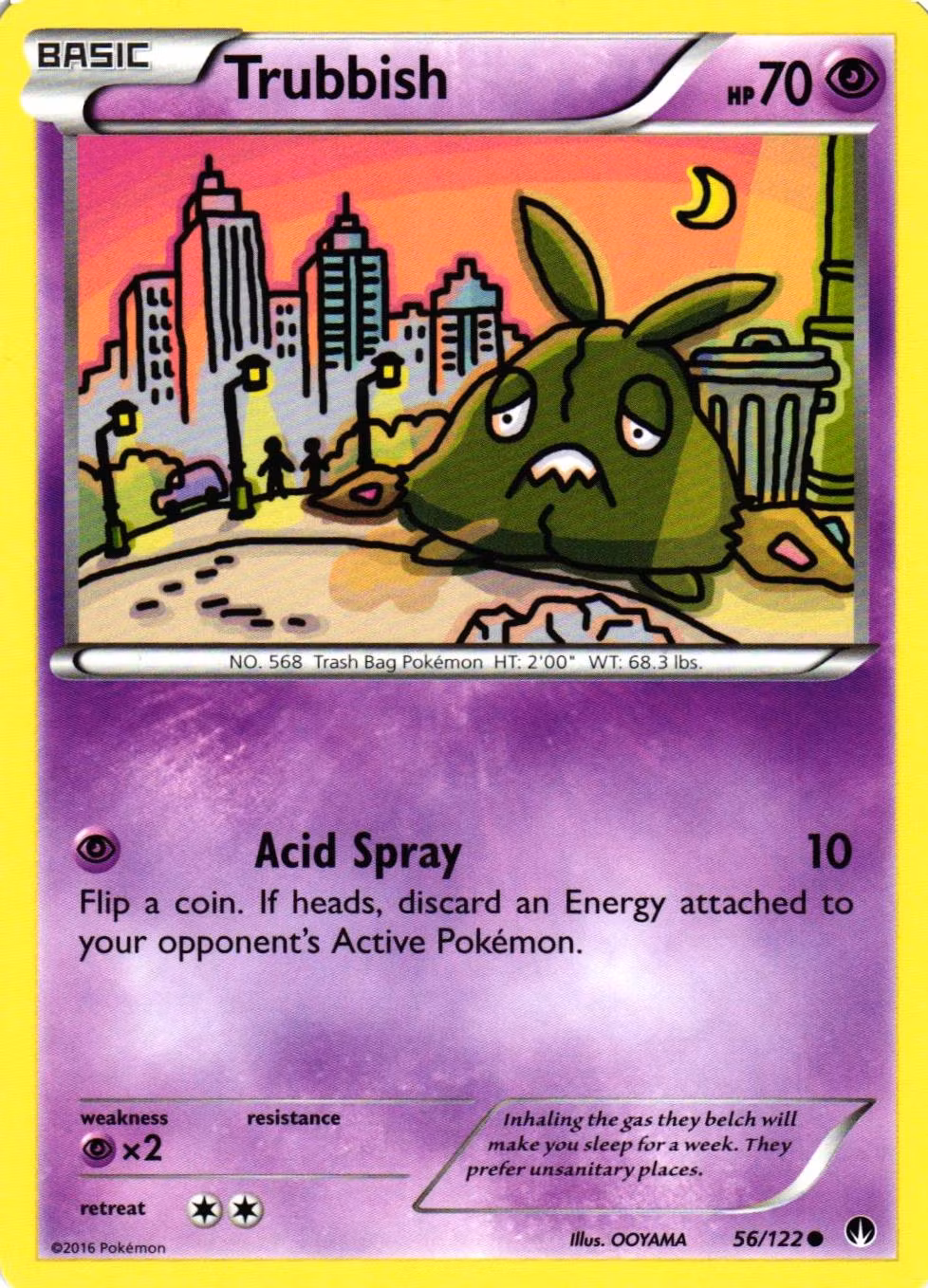 Trubbish Common 56/122 Break Point Pokemon