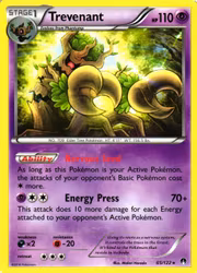 Trevenant Rare 65/122 Break Point Pokemon