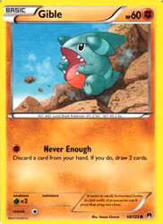 Gible Common 68/122 Break Point Pokemon