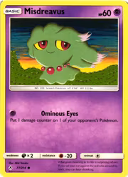 Misdreavus Common 72/214 Unbroken Bonds Pokemon