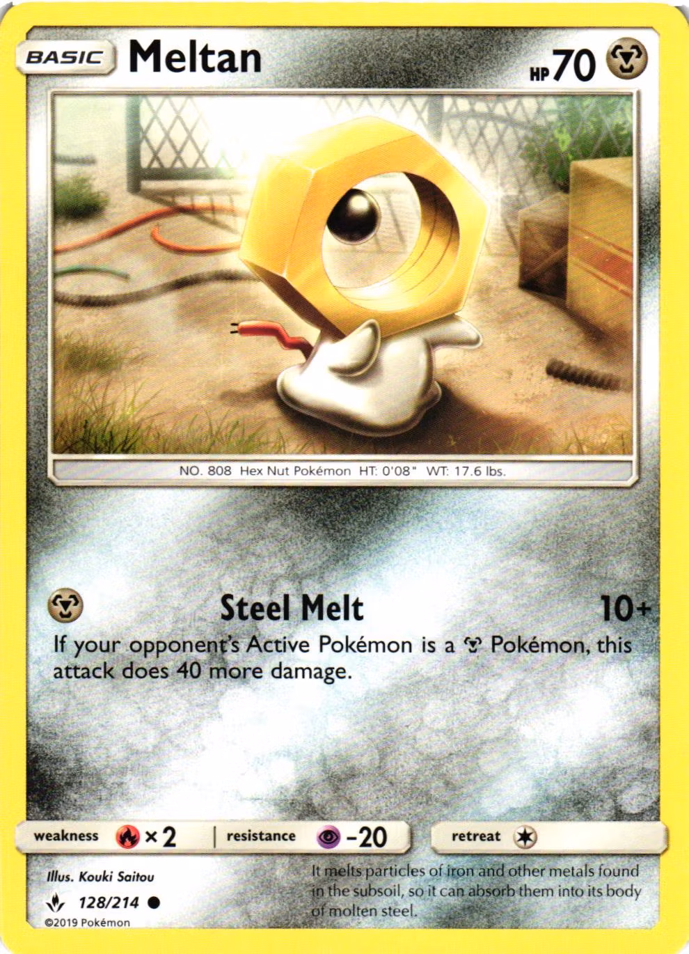 Meltan Common 128/214 Unbroken Bonds Pokemon
