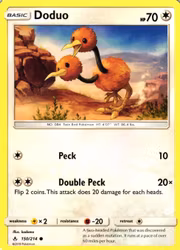 Doduo Common 150/214 Unbroken Bonds Pokemon