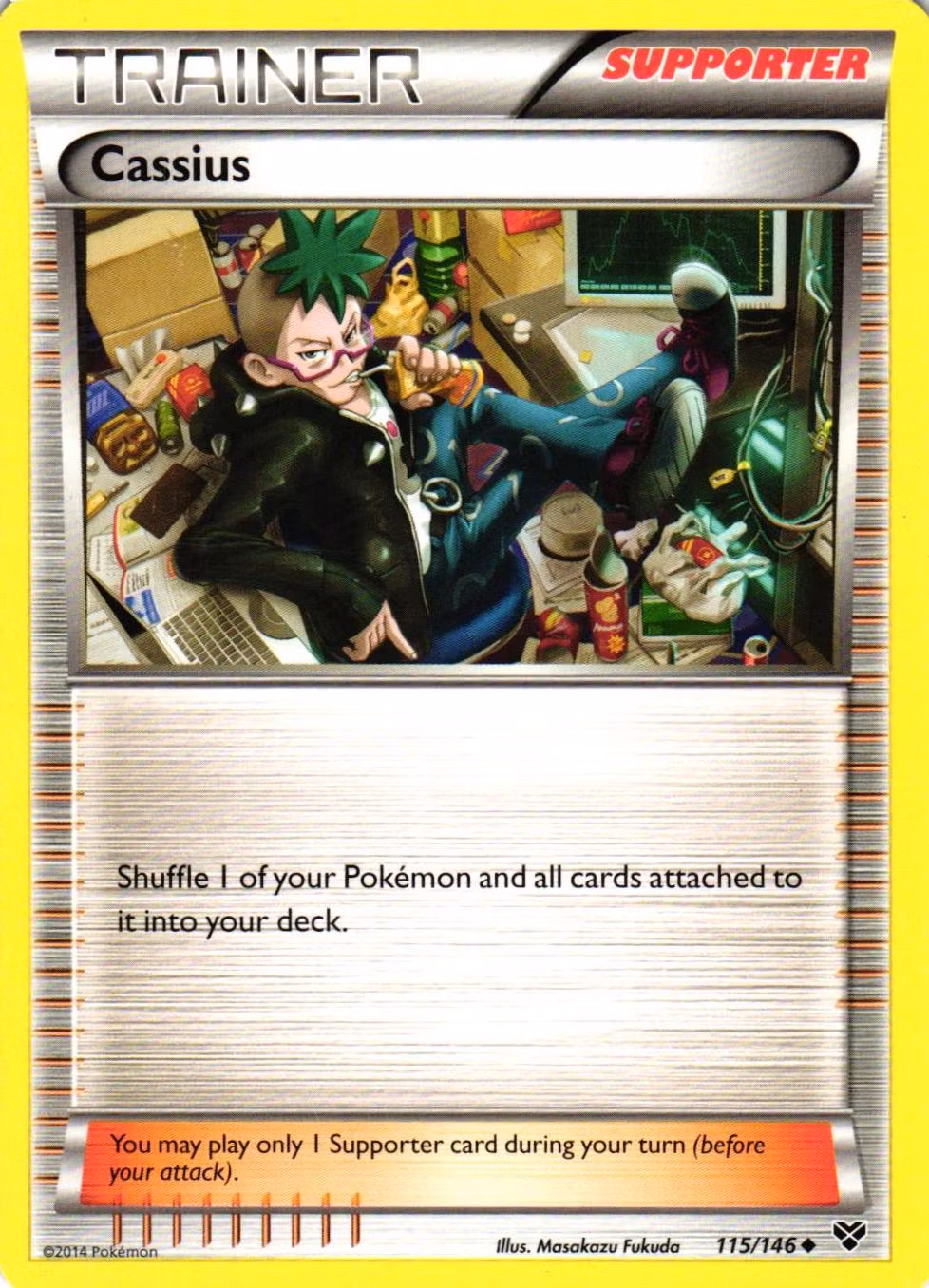 Cassius Uncommon 115/146 XY Base Set Pokemon