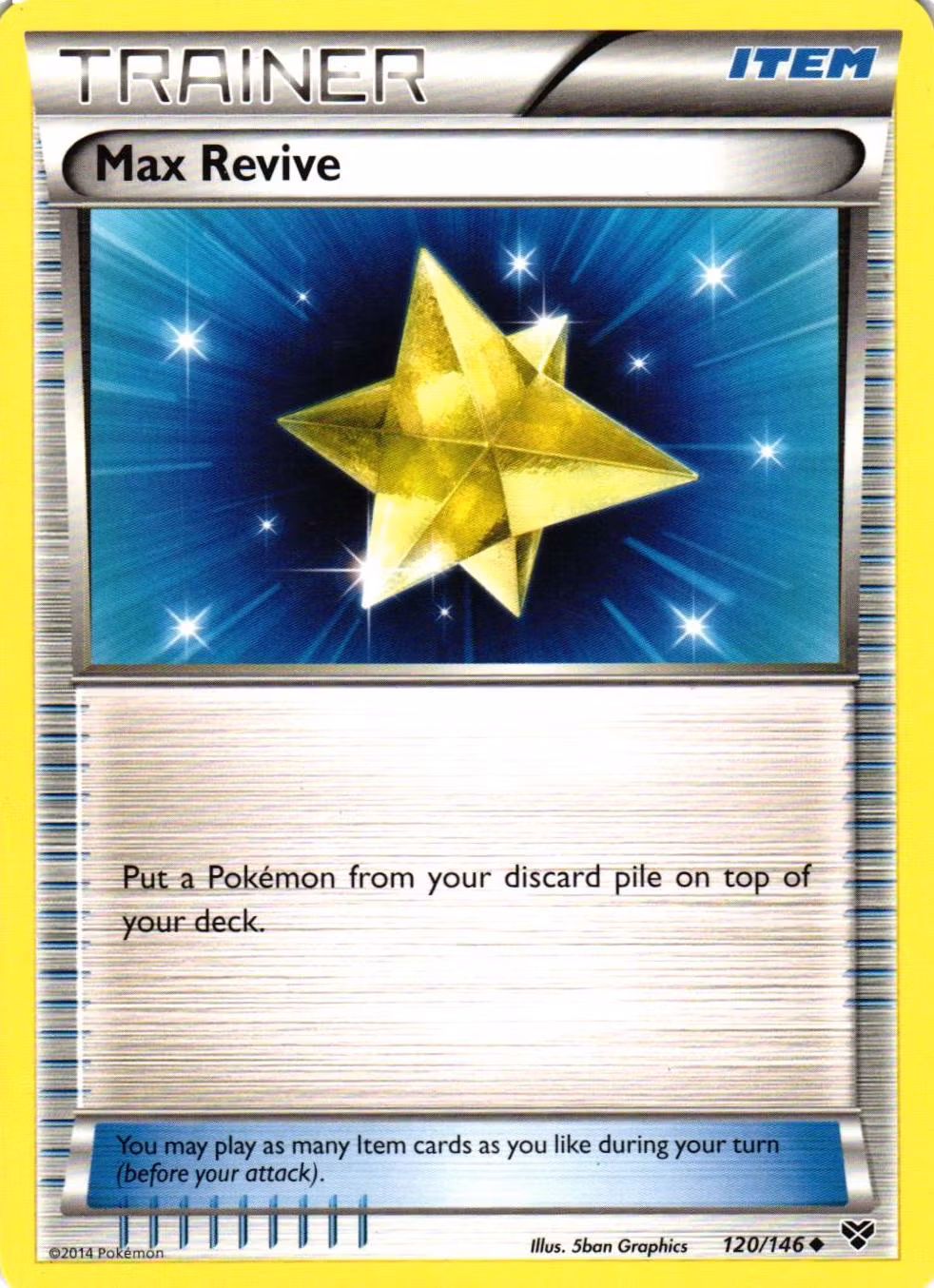 Max Revive Uncommon 120/146 XY Base Set Pokemon