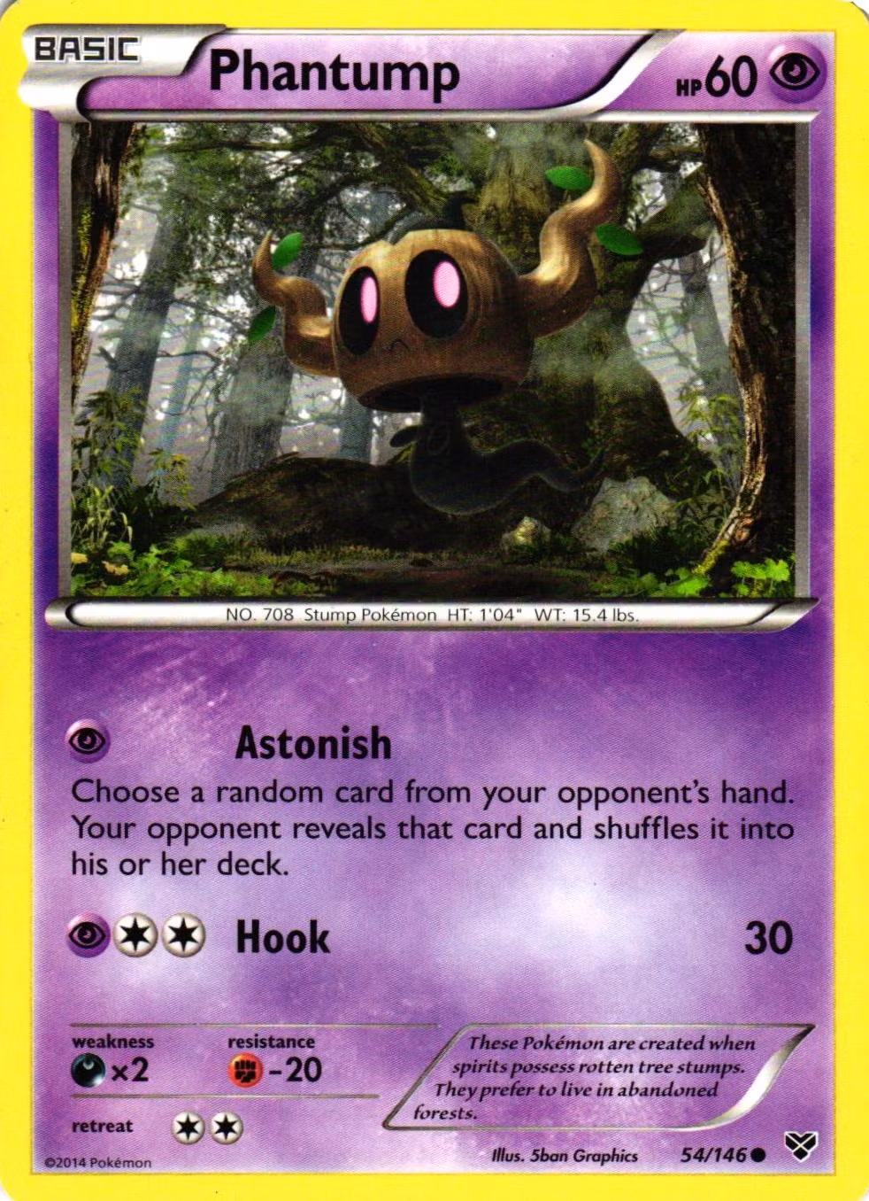 Phantump Common 54/146 XY Base Set Pokemon