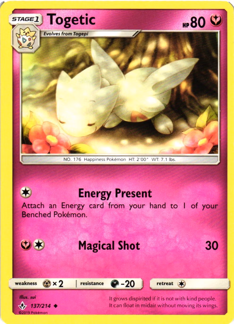 Togetic Uncommon 137/214 Unbroken Bonds Pokemon