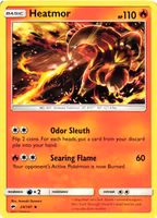 Heatmor Uncommon 24/147 Burning Shadows Pokemon