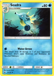 Seadra Uncommon 30/147 Burning Shadows Pokemon