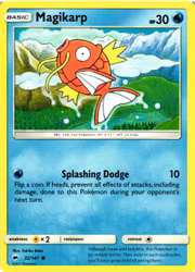 Magikarp Common 32/147 Burning Shadows Pokemon