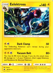 Elektross Rare 46/147 Burning Shadows Pokemon