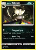 Alolan Raticate Rare 82/147 Burning Shadows Pokemon