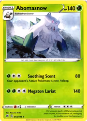 Abomasnow Rare 013/192 Rebel Clash Pokemon
