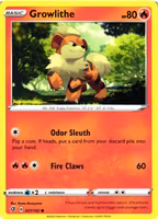 Growlithe Common 027/192 Rebel Clash Pokemon