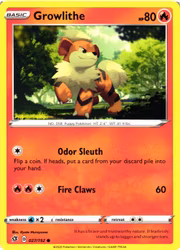 Growlithe Common 027/192 Rebel Clash Pokemon