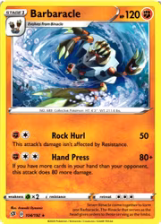 Barbaracle Rare 104/192 Rebel Clash Pokemon