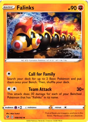 Falinks Uncommon 109/192 Rebel Clash Pokemon