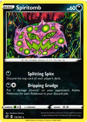 Spiritomb Rare 116/192 Rebel Clash Pokemon