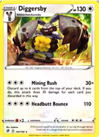 Diggersby Rare 147/192 Rebel Clash Pokemon