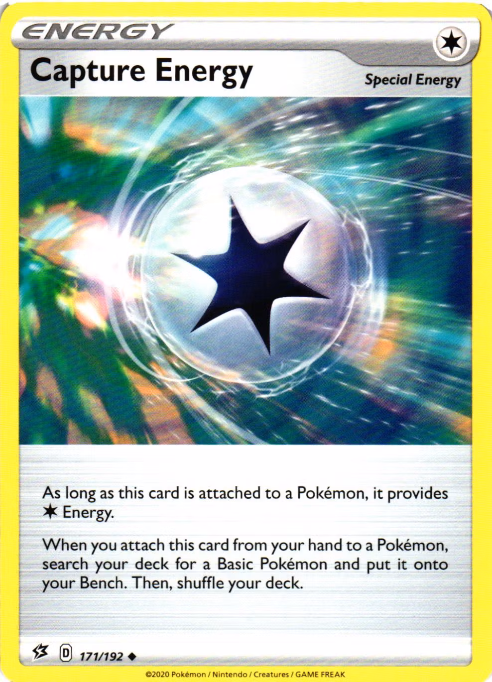 Capture Energy Uncommon 171/192 Rebel Clash Pokemon