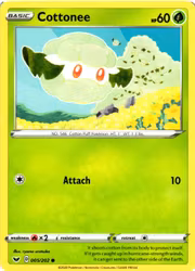 Cottonee Common 005/202 Sword and Shield Pokemon