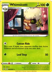 Whimsicott Rare 006/202 Sword and Shield Pokemon