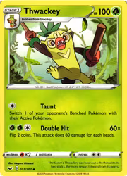 Thwackey Uncommon 012/202 Sword and Shield Pokemon