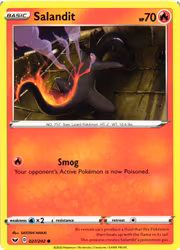 Salandit Common 027/202 Sword and Shield Pokemon