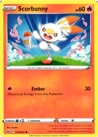 Scorbunny Common 030/202 Sword and Shield Pokemon