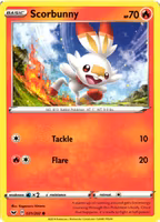 Scorbunny Common 031/202 Sword and Shield Pokemon