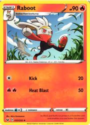Raboot Uncommon 033/202 Sword and Shield Pokemon