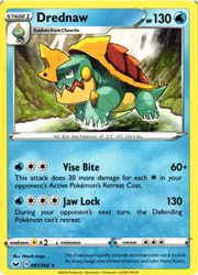 Dreadnaw Rare 061/202 Sword and Shield Pokemon