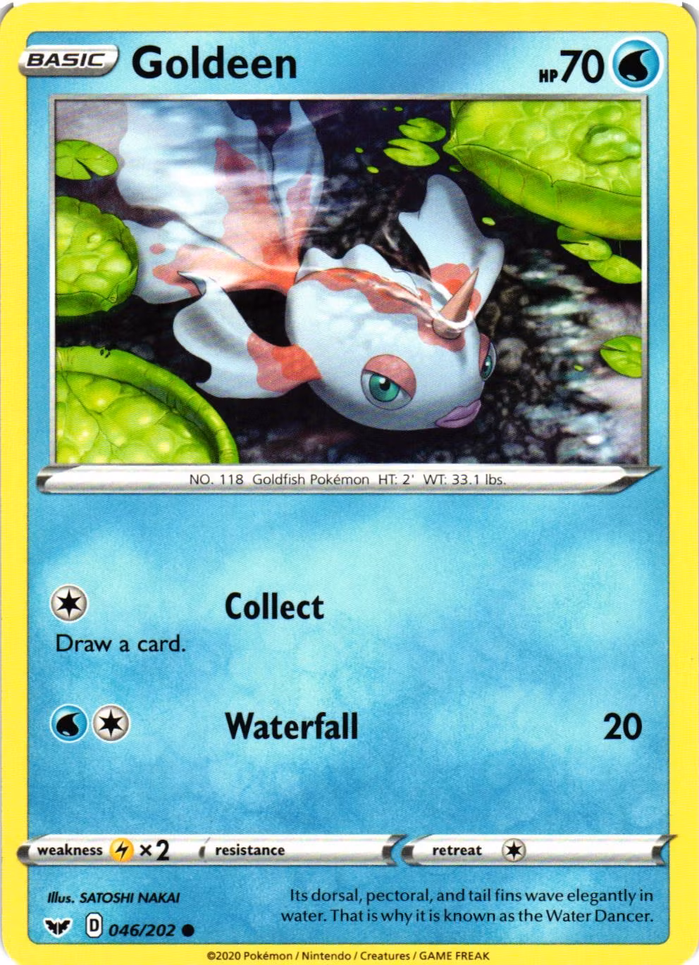 Goldeen Common 046/202 Sword and Shield Pokemon