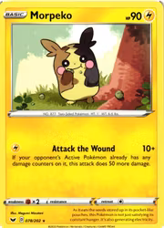 Morpeko Rare 078/202 Sword and Shield Pokemon