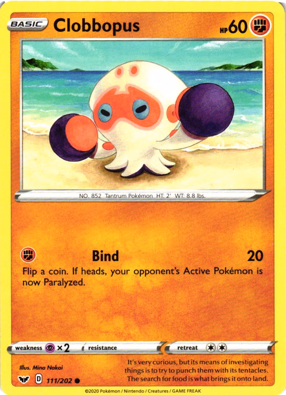 Clobbopus Common 111/202 Sword and Shield Pokemon