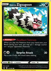 Galarian Zigzagoon Common 117/202 Sword and Shield Pokemon