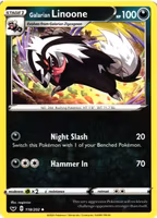 Galarian Linoone Uncommon 118/202 Sword and Shield Pokemon
