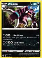 Drapion Rare 122/202 Sword and Shield Pokemon