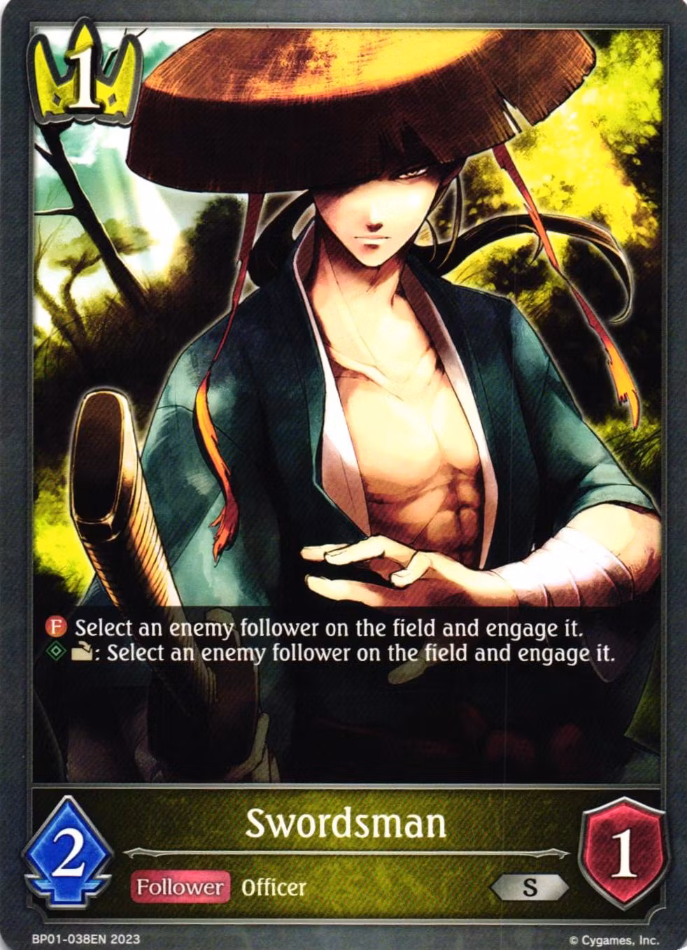 Swordsman BP01 - 038EN Shadowverse: Evolved