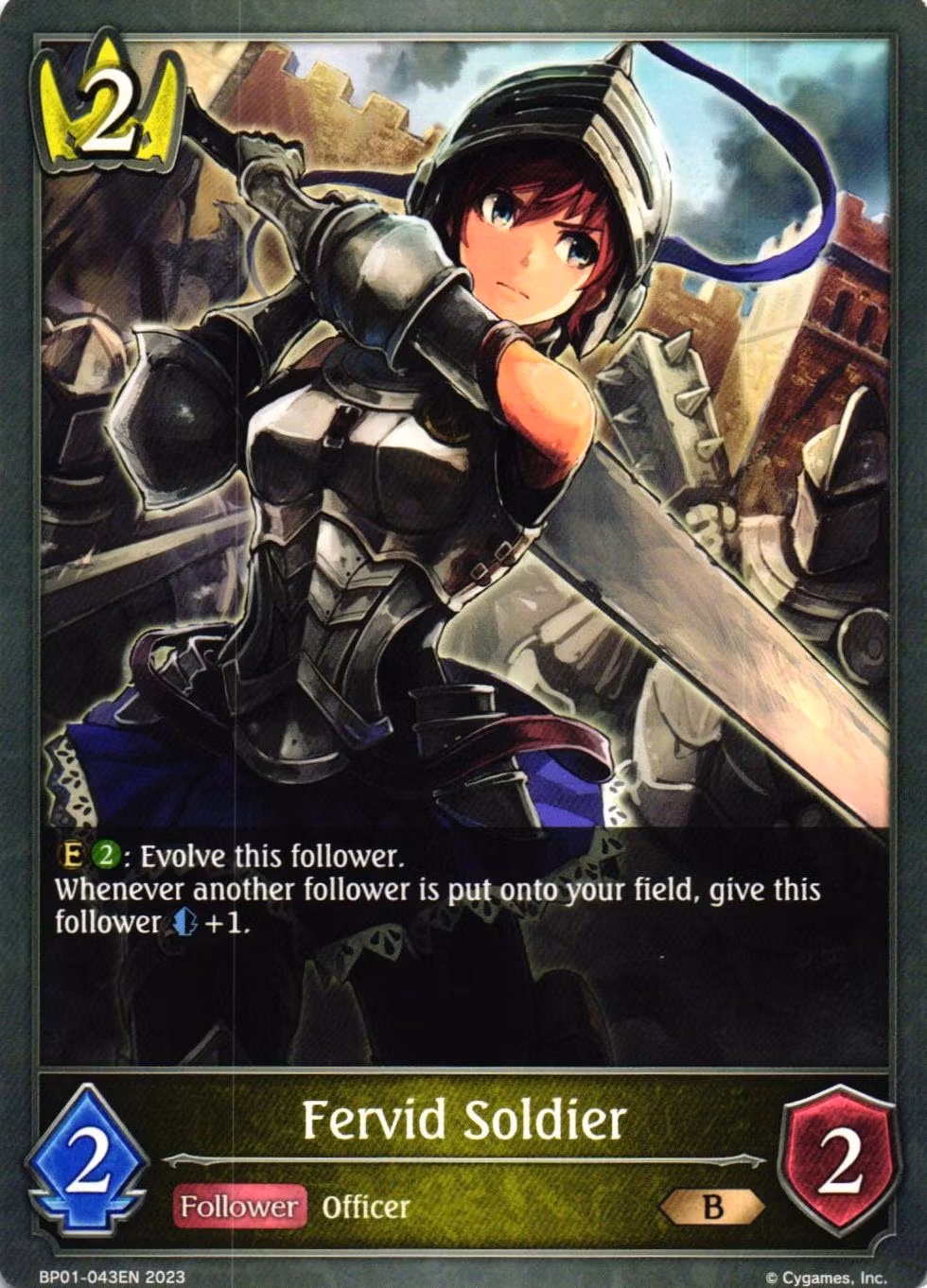 Fervid Soldier BP01 - 043EN Shadowverse: Evolved