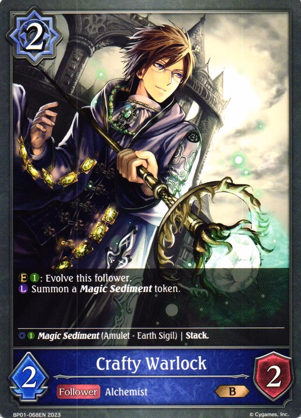 Crafty Warlock BP01 - 068EN Shadowverse: Evolved