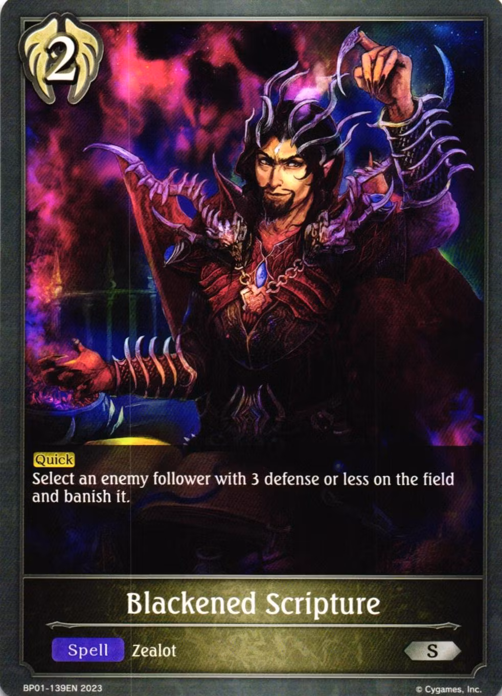 Blackened Scripture BP01 - 139EN Shadowverse: Evolved