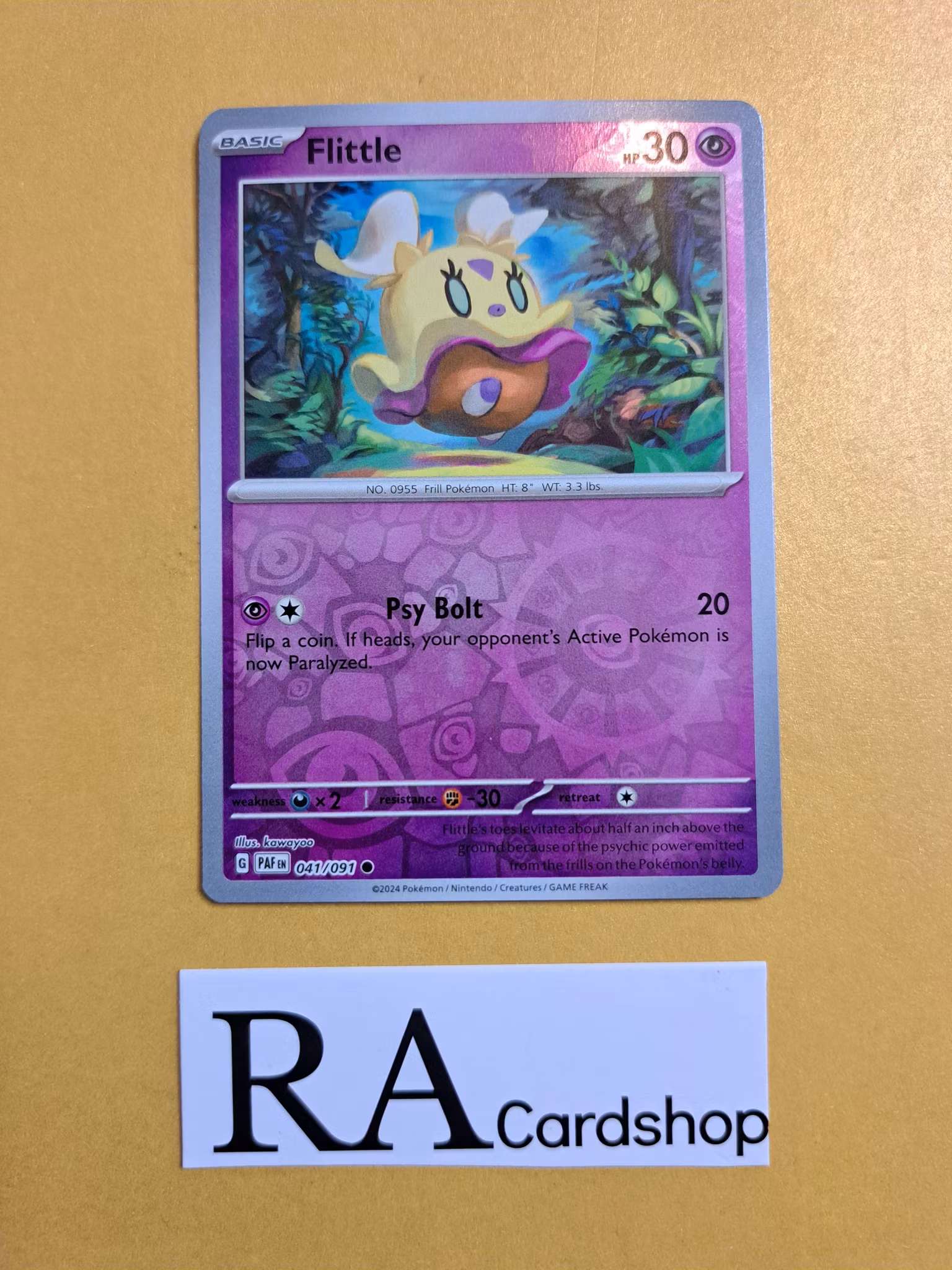 Flittle Reverse Holo Common 041/091 Paldean Fates Pokemon
