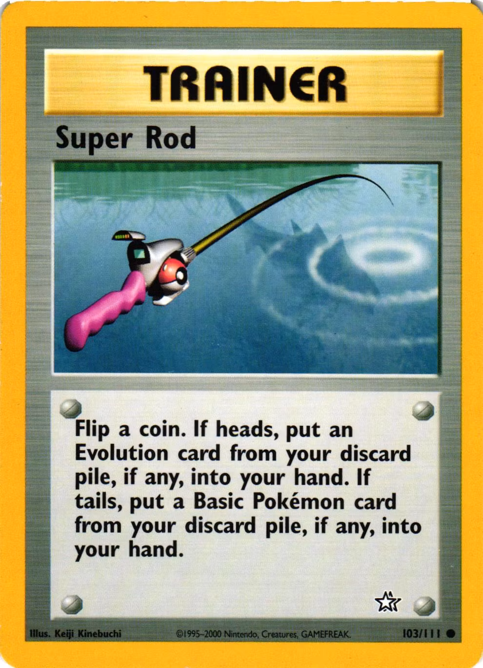 Super Rod Uncommon 103/111 Neo Genesis Pokemon (3)