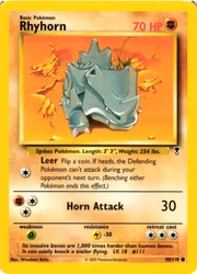Rhyhorn Common 90/110 Legendary Collection Pokemon