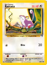 Rattata Common 89/110 Legendary Collection Pokemon (1)