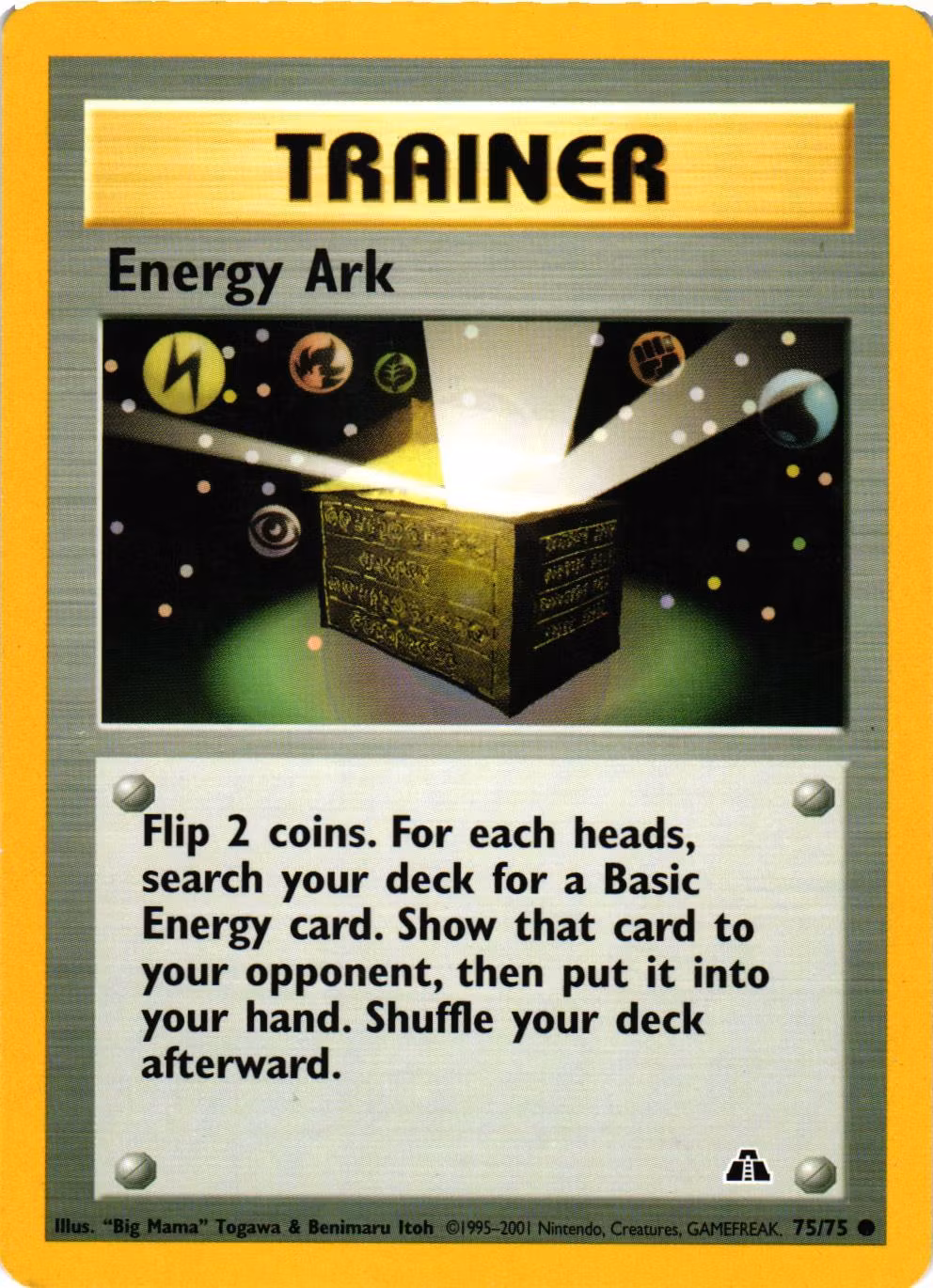 Energy Ark Common 75/75 Neo Discovery Pokemon (2)