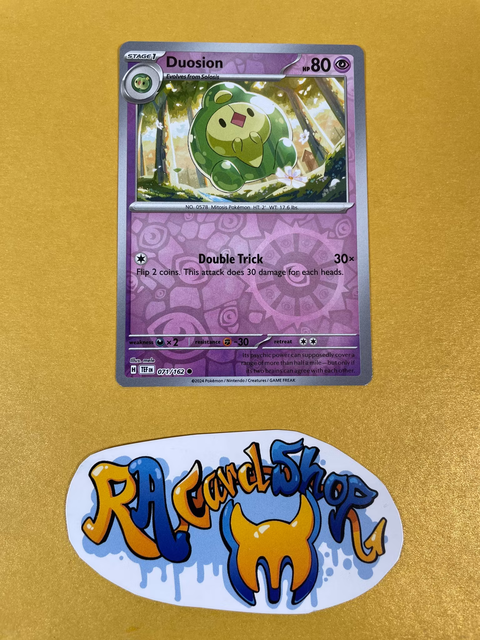 Duoision Reverse Holo Common 071/162 Temporal Forces Pokemon