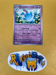 Azumarill Reverse Holo Common 065/162 Temporal Forces Pokemon