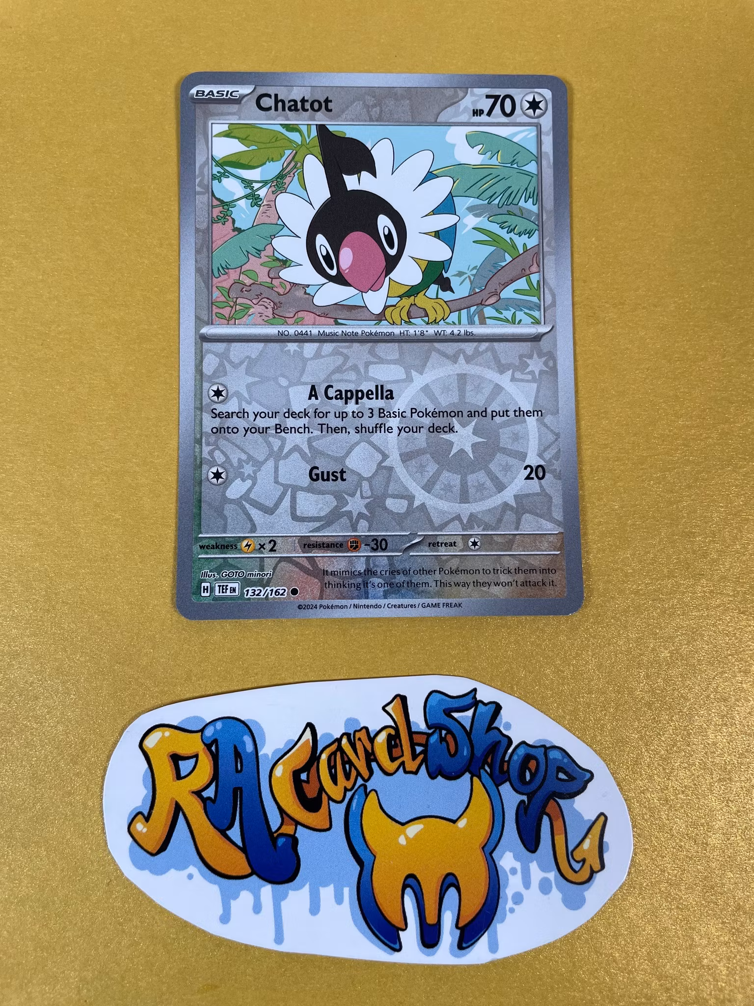 Chatot Reverse Holo Common 132/162 Temporal Forces Pokemon